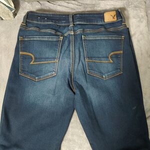 American Eagle Outfitters Dark Blue Relaxed Jeans